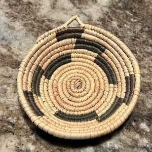 Handwoven Basket with Natural Tones